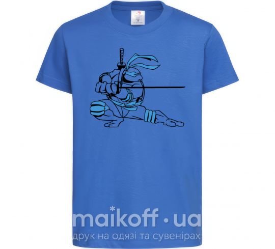 Детская футболка Леонардо Ярко-синий фото