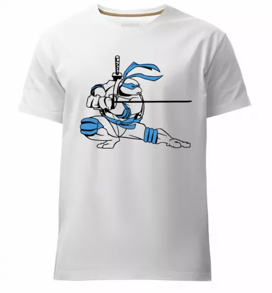 Мужская премиум футболка Леонардо Белый фото