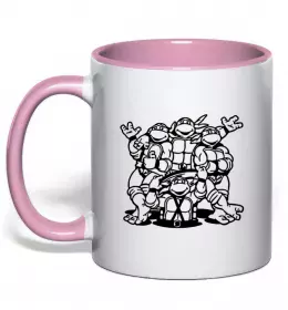 Чашка з кольоровою ручкою New York TMNT Зелений фото