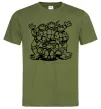 Мужская футболка Черепашки біля люка Оливковый Мужская футболка Черепашки біля люка Оливковый фото