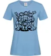 Жіноча футболка Черепашки біля люка Блакитний Жіноча футболка Черепашки біля люка Блакитний фото