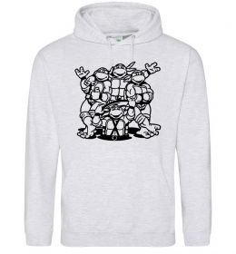 Чоловіча толстовка (худі) Черепашки біля люка