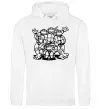 Жіноча толстовка (худі) Черепашки біля люка Білий фото