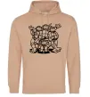 Жіноча толстовка (худі) Черепашки біля люка Пісочний фото
