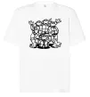 Футболка Оверсайз Черепашки біля люка Белый фото