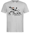 Мужская футболка Олаф та сніговички Серый фото