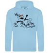 Чоловіча толстовка (худі) Олаф та сніговички Блакитний Чоловіча толстовка (худі) Олаф та сніговички Блакитний фото