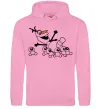 Женская толстовка (худи) Олаф та сніговички Розовый фото