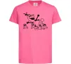 Дитяча футболка Олаф та сніговички Яскраво-рожевий фото