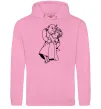 Чоловіча толстовка (худі) Шрек і Фіона Рожевий фото