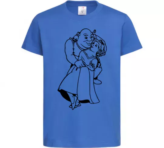 Дитяча футболка Шрек і Фіона Яскраво-синій фото