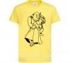 Детская футболка Шрек и Фиона Лимонный фото