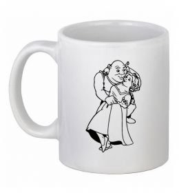 Чашка керамічна Шрек і Фіона