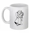 Чашка керамічна Шрек і Фіона Білий фото