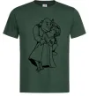 Чоловіча футболка Шрек і Фіона Темно-зелений Чоловіча футболка Шрек і Фіона Темно-зелений фото