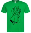 Чоловіча футболка Шрек і Фіона Зелений Чоловіча футболка Шрек і Фіона Зелений фото