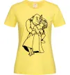 Жіноча футболка Шрек і Фіона Лимонний фото