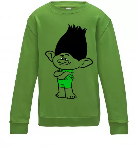 Детский Свитшот Цветан Лаймовый фото