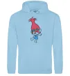 Чоловіча толстовка (худі) Розочка танцює Блакитний фото