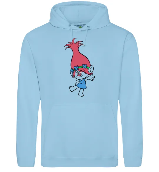 Женская толстовка (худи) Розочка танцює Голубой фото