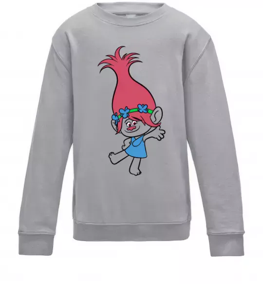 Детский Свитшот Розочка танцює Серый меланж фото