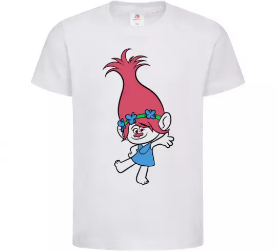 Дитяча футболка Розочка танцює Білий фото