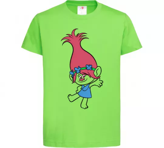 Дитяча футболка Розочка танцює Лаймовий фото