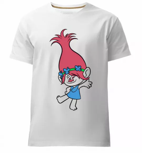 Чоловіча преміум футболка Розочка танцює Білий фото