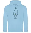 Мужская толстовка (худи) Алмаз Голубой фото