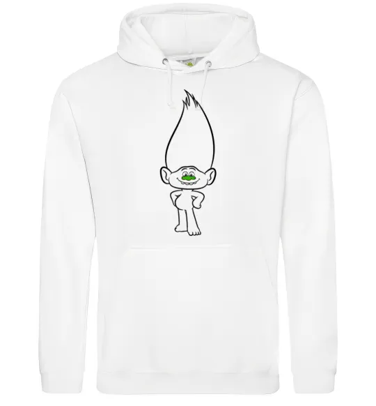 Женская толстовка (худи) Алмаз Белый фото