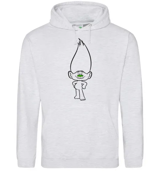 Женская толстовка (худи) Алмаз Серый меланж фото