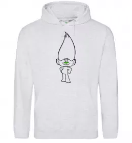 Женская толстовка (худи) Алмаз Серый меланж фото