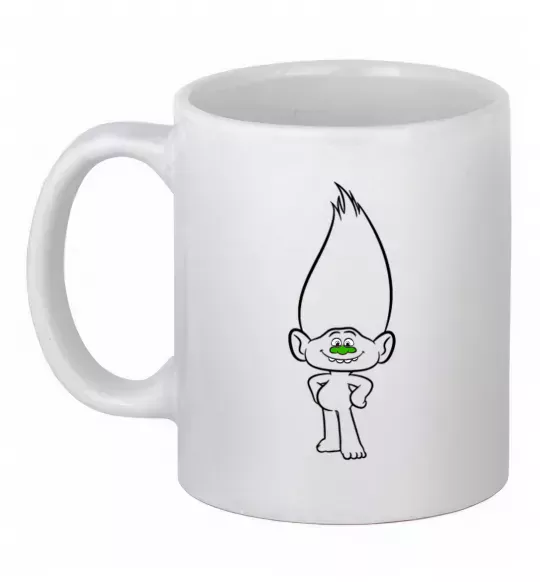 Чашка керамічна Алмаз Білий фото