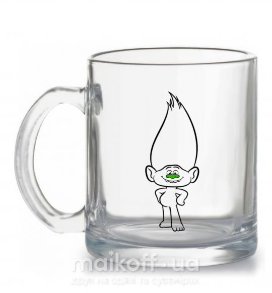 Чашка скляна Алмаз Прозорий фото