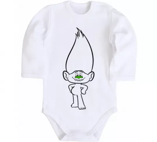 Детский боди Алмаз Белый фото