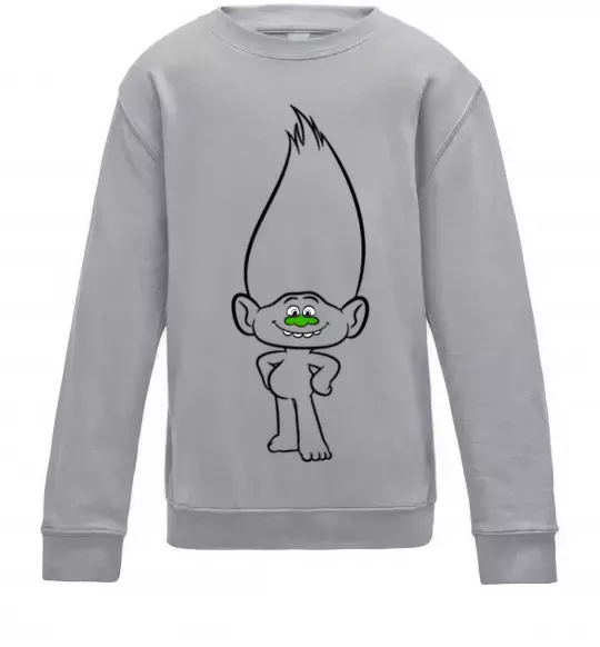 Детский Свитшот Алмаз Серый меланж фото