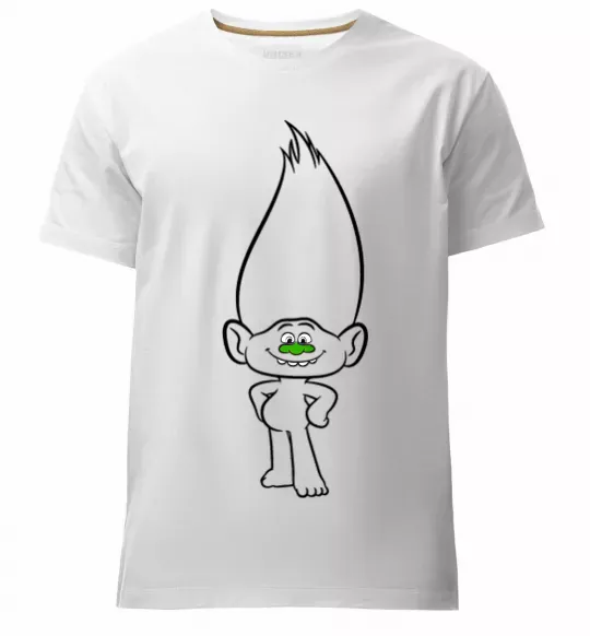 Мужская премиум футболка Алмаз Белый фото