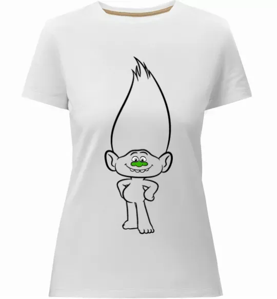 Жіноча преміум футболка Алмаз Білий фото