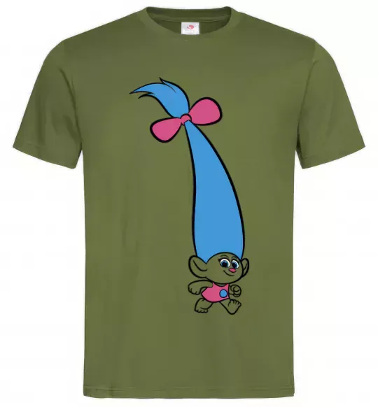 Мужская футболка Кроха Оливковый фото