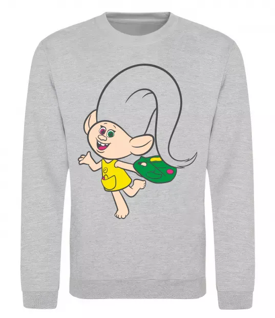 Свитшот Харпер Серый меланж фото