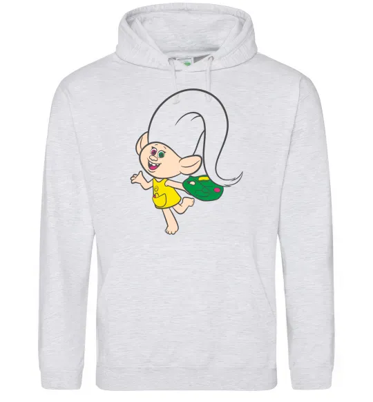 Женская толстовка (худи) Харпер Серый меланж фото