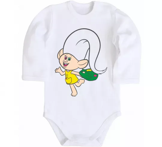 Дитячий бодік Харпер Білий фото