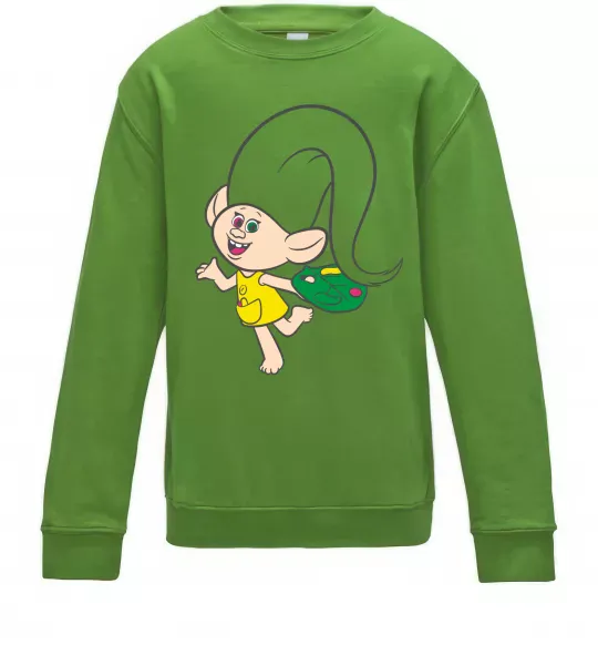 Дитячий світшот Харпер Лаймовий фото