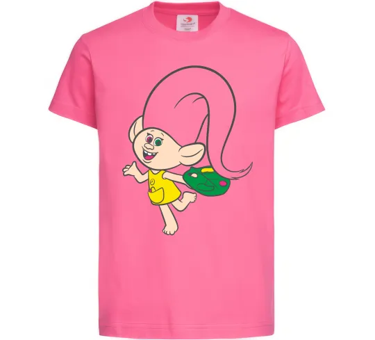 Дитяча футболка Харпер Яскраво-рожевий фото