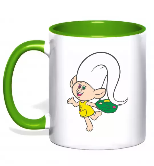 Чашка с цветной ручкой Харпер Зеленый фото