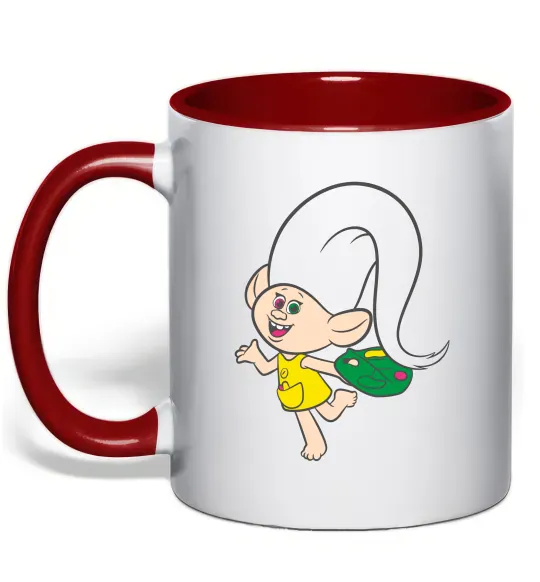 Чашка с цветной ручкой Харпер Красный фото