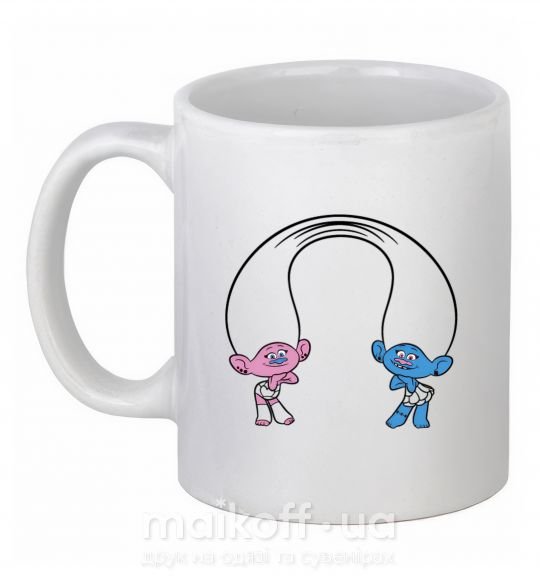 Чашка керамічна Сатинка и Синелька Білий фото