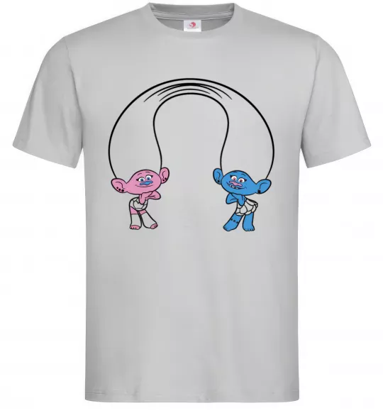 Мужская футболка Сатинка и Синелька Серый фото