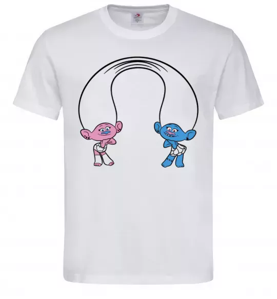 Мужская футболка Сатинка и Синелька Белый фото