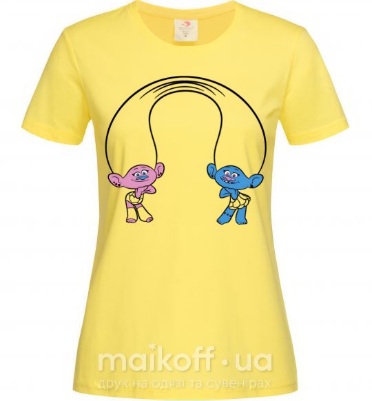 Женская футболка Сатинка и Синелька Лимонный фото